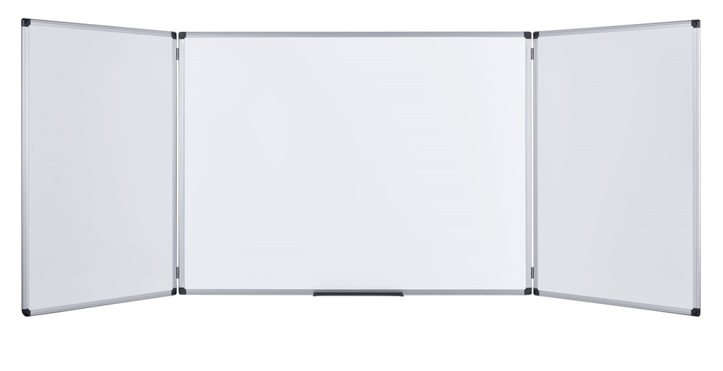 TABLEAU BLANC 4 METRES 3 VOLETS SA4330 QUADRILLÉ