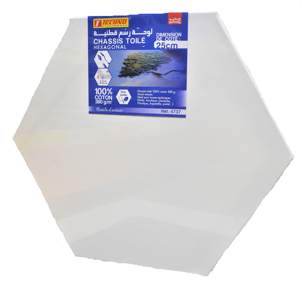 CHASSIS TOILÉ HEXAGONAL 25CM 380G TECHNO 4737